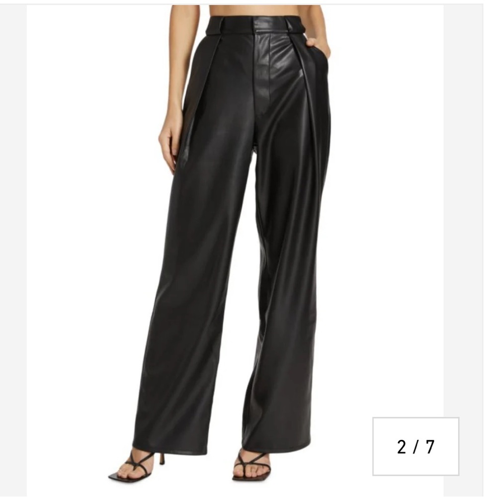 Mother Tunnel Vision Faux Leather Pants